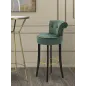 Stołek Barowy LUXY Zielony 46 48 96 cm (Wysokość siedziska 75 cm)